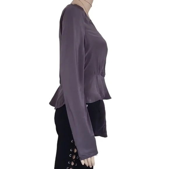 Madewell Long-Sleeve Peplum Top - Picture 4 of 4